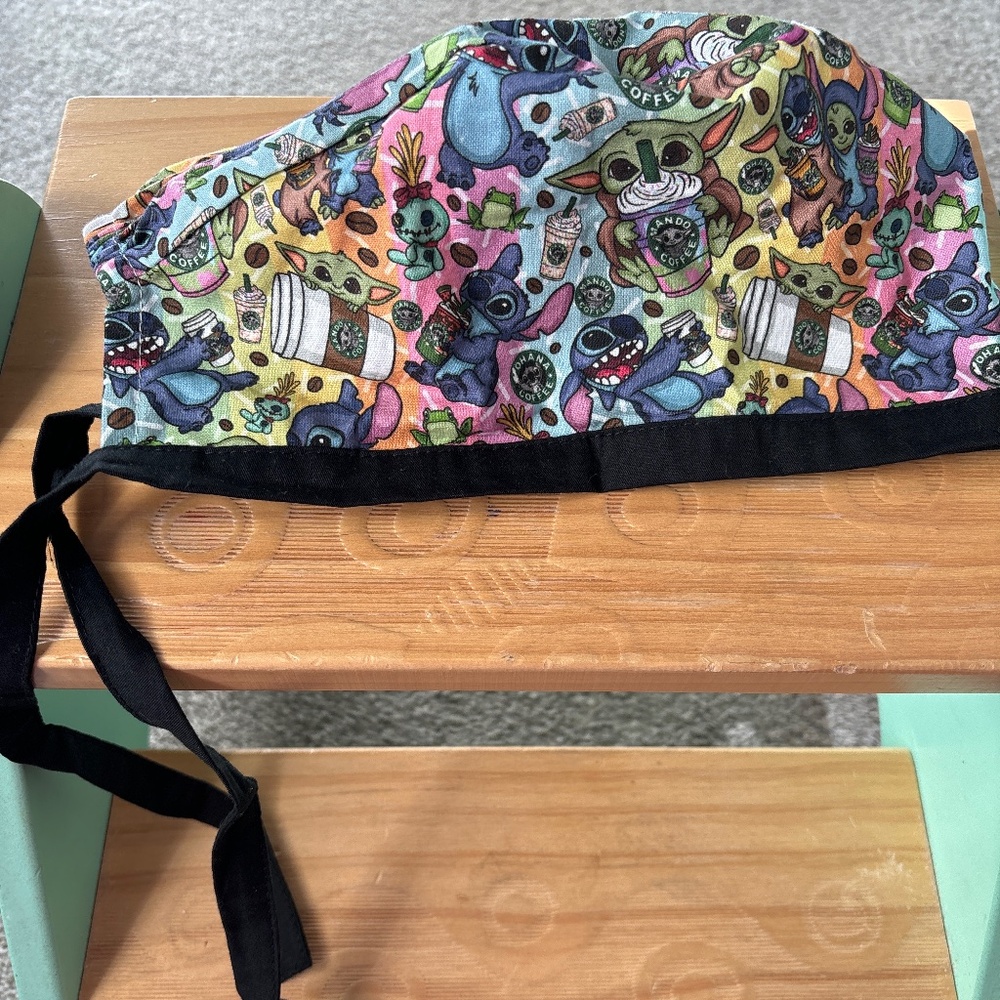 Stitch Baby Yoda Scrub cap